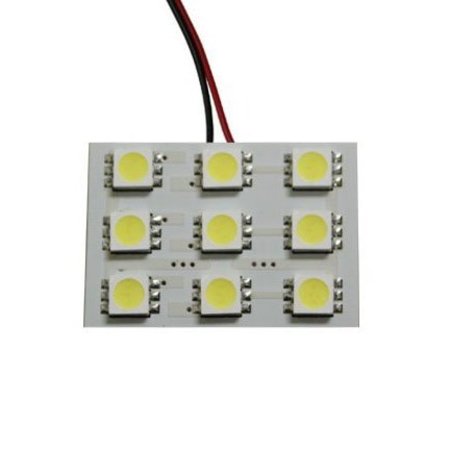 RACE SPORT 9 Chip 5050 Led Dome Panel Light (White) (Each) RS-5050-9DOME-W